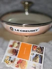 Le Creuset Cast Iron Signature Round Braiser With Glass Lid - Peche, New, In Box. Price: $215.00.