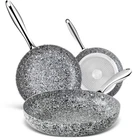 Michelangelo Frying Pans Set 100 Stone Non Stick Coating Granite Skillet New. Price: $89.98.
