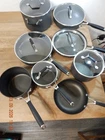 Calphalon Hard Anodized Nonstick 14-PIECE Cookware Set- Pre Owned Used. Price: $149.99.