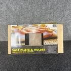 Charcoal Companion Himalayan Salt Rock Plate And Holder Cooking Serving 12X8 New. Price: $39.99.
