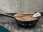 Souped Recipes Flat Bottom Wok For Electric Induction And Gas Stoves Lid Used. Price: $45.00.