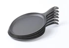 Hawok Cast Iron Fajita Plate Sizzler Pan, Skillet Set BLACK-6 New. Price: $94.99.