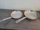Tools Of The Trade Stainless Steel Frying Saute Pans Skillet 9.5 & 8 Inch No Lid Used. Price: $24.75.
