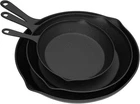 Pre Seasoned Cast Iron Skillets - 3 Pan Set 9 Inches, 8 6 1.5 New. Price: $61.99.