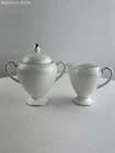 Wedgewood St. Moritz Fine Bone China Lidded Cream & Sugar Set Used. Price: $68.85.