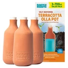 Back To The Roots Self-watering Terracotta Olla Pot (pack Of 3), 700ML Provides New. Price: $39.57.