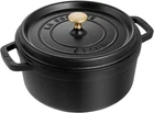 Staub Cast Iron 4QT Round Cocotte Dutch Oven - Black (open Box) New. Price: $156.99.
