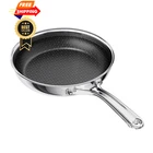Cadivizzo Non Stick Frying Pan 8 Stainless Steel Ceramic Inch, Black New. Price: $65.98.