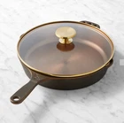 Smithey Seasoned Cast Iron Classic Skillet With Lid New. Price: $148.98.