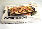 Pyrex Designs 1989 Rectangle Baking Dish Qt & Brass Carrier Cradle 2331-F Used. Price: $18.91.