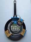 Bk Black Steel Pre-seasoned Carbon Frying Pan 10" New. Price: $55.99.