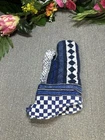 Mackenzie Childs Santorini Pot Holder Blue Royal Check Hand Oven Mitten 1 New. Price: $16.99.