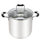Millvado 4 Quart Stainless Steel Clear Glass Lid Steam Hole New. Price: $54.24.