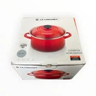 Creuset Enamel On Steel Casserole 3 7/8 Quart Capacity - Sea Salt Cream New. Price: $79.99.