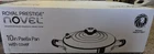 Royal Prestige Novel 10IN Induction Paella Pan Silver Metal With Lid New. Price: $300.00.