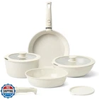 Tibbicc 9 Pcs Ceramic Cookware Set Non Stick Frying Pots And Pans Toi New. Price: $104.99.