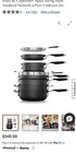 Select By Calphalon Space-saving Hard-anodized Nonstick 9-PIECE Cookware Set New. Price: $200.00.