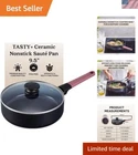 Tasty+ 9.5" Deep Skillet With Lid Ideal For Searing, Frying & Low-fat Cooking New. Price: $183.12.