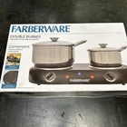 Farberware FH202-D11 Double Burner Electric Cooktop Black 1800 Watt Heavy Duty New. Price: $25.00.