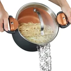 Gotham Steel 5 Quart Stock Pot Multipurpose Pasta With Strainer Lid & Twist New. Price: $44.99.