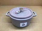Staub Cast Iron 4-QT Round Dutch Oven Cherry Blossom/lilac New. Price: $124.46.