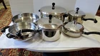 Vintage Farberware Aluminum Clad Stainless Steel 10 Pc Set - Pots & Pans Usa Used. Price: $119.99.