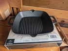 Cast Iron Construction 10"DOUBLE Handle Griller Skillet New. Price: $14.99.