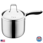 Nuwave Commercial 3QT Tri-ply Stainless Steel Saut Pan Lid Even-heating New. Price: $96.41.