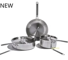 Heritage Steel Eater Series Piece Essential Cookware Set 5-PLY Stainless New. Price: $370.00.