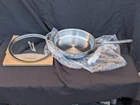 All-clad D3 3-PLY Stainless Steel 3QT Saute Pan With Lid New. Price: $135.89.