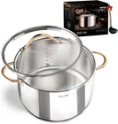 Ciwete 8 Quart Stock Pot, 3 Ply Whole Clad Stainless Steel Qt Co... New. Price: $55.04.