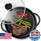 Moss & Stone 12 Nonstick Grill For Indoor Cooking, Cast Aluminum Griddle New. Price: $59.06.