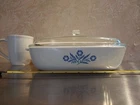 Corningware Blue Cornflower 9 1/2 Casserole Dish W/lid (P-10-B, P-10-C-1) Used. Price: $49.00.