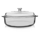3-QUART Glass Bakeware Casserole Dish Dutch With Oven-safe Lid New. Price: $74.75.