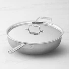 All-clad D5 Ply Stainless-steel 6-QT Essential Pan With Lid (scratch) New. Price: $159.99.