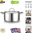 18/10 Stainless Steel Stockpot 6-QUART, Classic Deep Cooking Canning Cook... New. Price: $90.39.