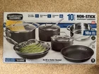 Nib Granitestone Diamond 10PC Nonstick Cookware Set Lids & Steamer Insert New. Price: $69.00.