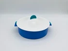 9" Tupperware Microwave Steamer Dish Strainer Rice Vegetable Cooker #3066 Teal Used. Price: $34.99.