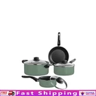 7 Piece Nonstick Cookware Set Lightweight Aluminum Pots And Pans Dishwasher Safe New. Price: $68.81.
