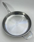 Wolfgang Puck 13" Stainless Steel Skillet Saut Pan With Handle No Lid Only New. Price: $40.00.