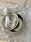 Brand New Belgian Demeyere Industry 5 Stainless Steel Saut Pan With Lid 3 Qt. Price: $205.00.