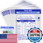 Sel Natural 100 Pcs Microwave Steamer Bags 7.9 X 8.6 Inch Zipper Cooking New. Price: $56.94.