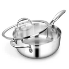 Keawell K3 Premium 4-QUART Tri-ply Stainless Steel Saut Pan Quarts, 4-QT New. Price: $135.99.