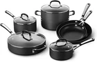 Calphalon Classic Hard-anodized Aluminum Nonstick 10-PC. Cookware Set Black New. Price: $389.99.