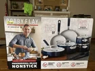 Bobby Flay 12PC Ceramic Nonstick Cookware Set - Oxford Blue New. Price: $460.00.