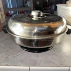 Vtg Meyer Stainless Steel 12" Electric Skillet Fry Pan Clean & Works Used. Price: $35.00.