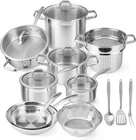 Duxtop Professional Stainless Steel Pots And Pans Set, 17PC Induction Cookware New. Price: $314.87.