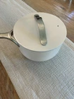 Caraway 3QT Ceramic Saucepan With Lid Used. Price: $67.00.