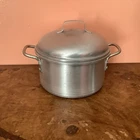 Vintage Leyse Product Aluminum Small Qts Stock Pot With Lid # 2573 Used. Price: $15.40.