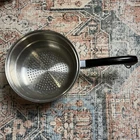 Saladmaster 8" Double Boiler Steamer Insert Strainer Colander Stainless Steel Used. Price: $14.00.